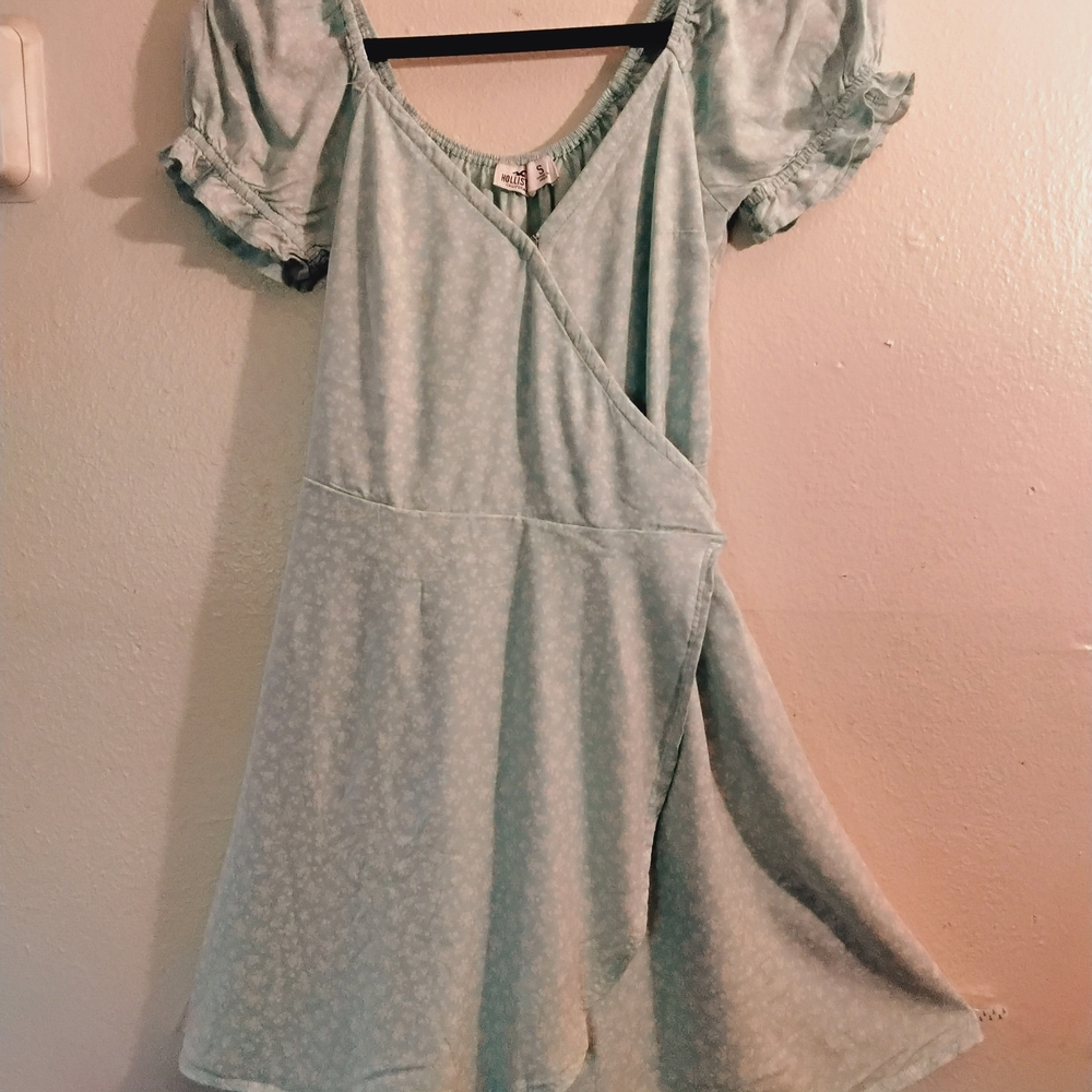 Hollister Light Blue Floral Dress